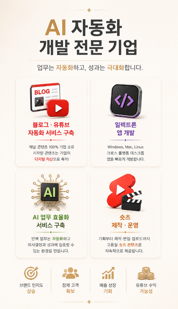 GSY AI 자동화 개발 전문 기업